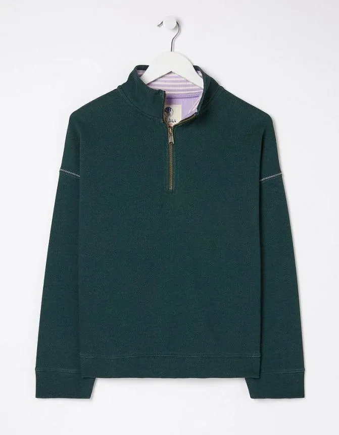 Fatface Sweatshirts and Hoodies Relaxed Airlie Teal Green 8211 Women