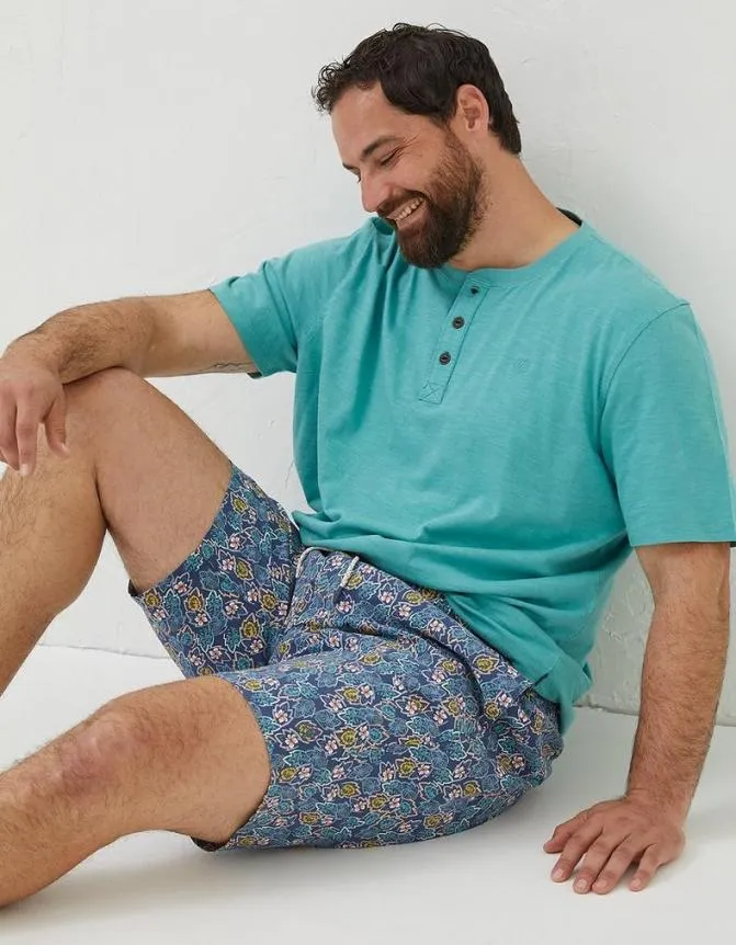 Fatface Swimwear Camber Pineapple Swim Shorts Navy 8211 Men