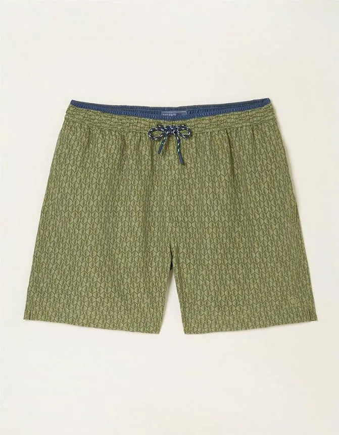 Fatface Swimwear Trevose Shell Swim Shorts Khaki Green 8211 Men