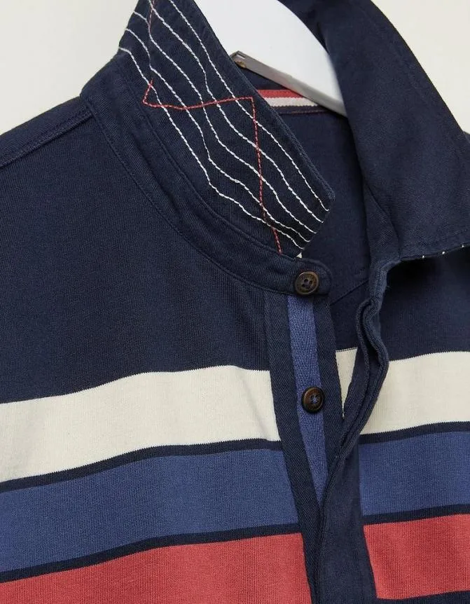 Fatface TShirts Chest Stripe Rugby Navy 8211 Men