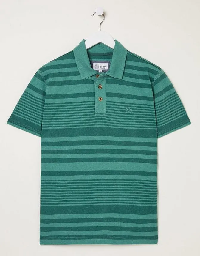 Fatface TShirts Clifton Stripe Polo Dark Teal 8211 Men