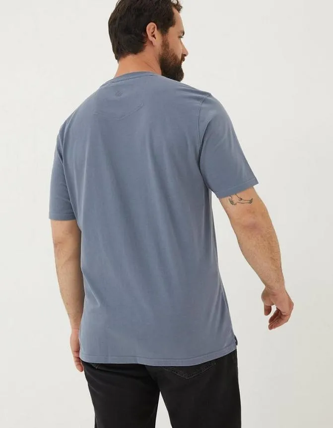Fatface TShirts Daily Grind TShirt Dusky Blue 8211 Men
