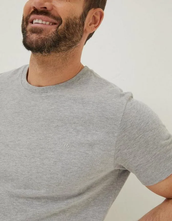 Fatface TShirts Festival Graphic TShirt Grey Marl 8211 Men