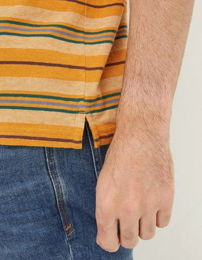 Fatface TShirts Padstow Stripe TShirt Vintage Gold 8211 Men