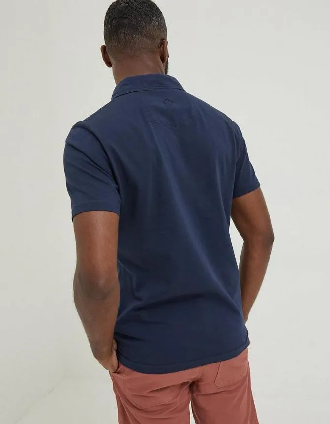 Fatface TShirts Perranporth Polo Navy 8211 Men