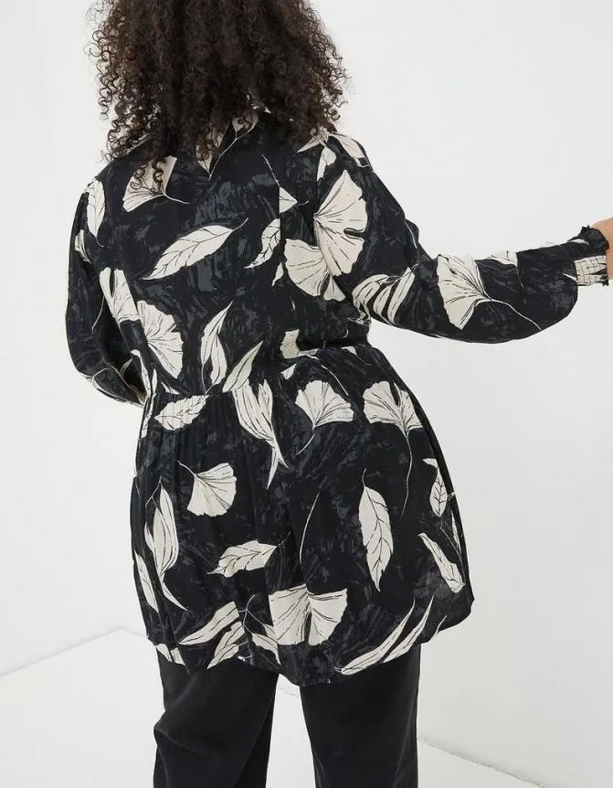Fatface Tops and TShirts Gerry Twilight Leaves Tunic Black 8211 Women