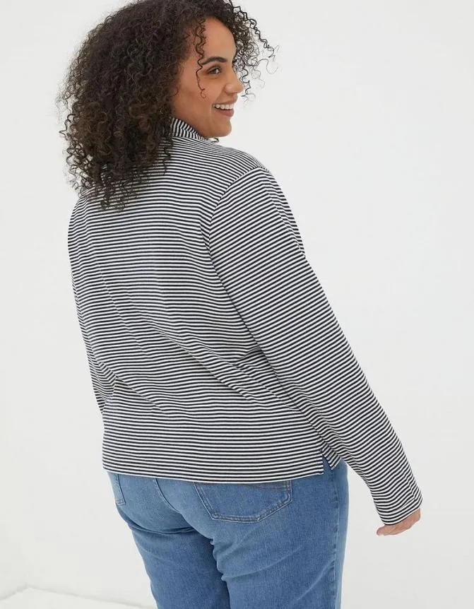 Fatface Tops and TShirts Jess Stripe Jersey Shirt Navy 8211 Women