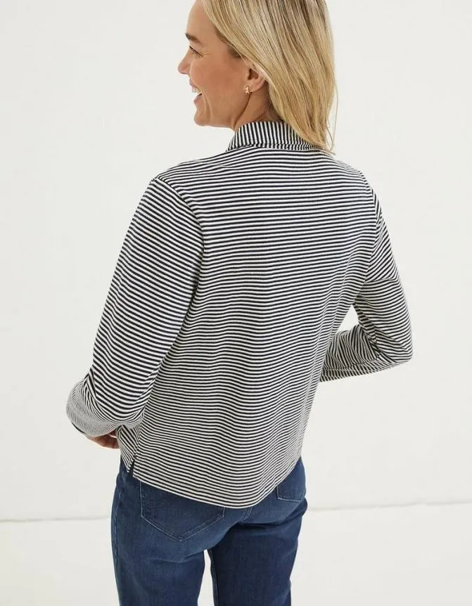 Fatface Tops and TShirts Jess Stripe Jersey Shirt Navy 8211 Women