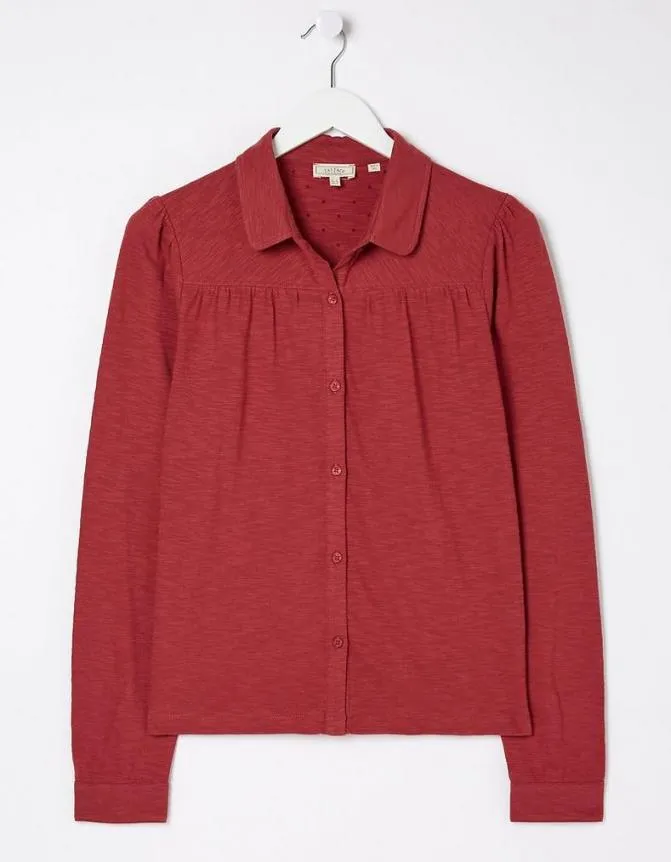 Fatface Tops and TShirts Kim Jersey Shirt Raspberry Red 8211 Women