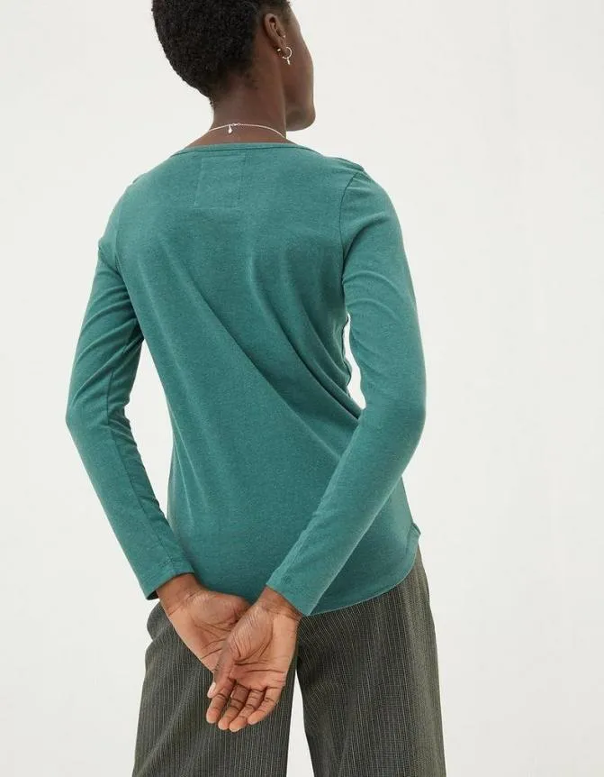 Fatface Tops and TShirts Organic Cotton Bree TShirt Teal Green 8211 Women