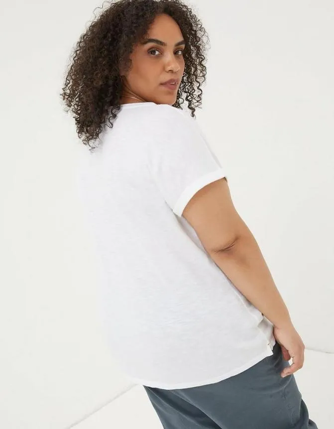 Fatface Tops and TShirts Organic Cotton Ivy T Shirt White 8211 Women