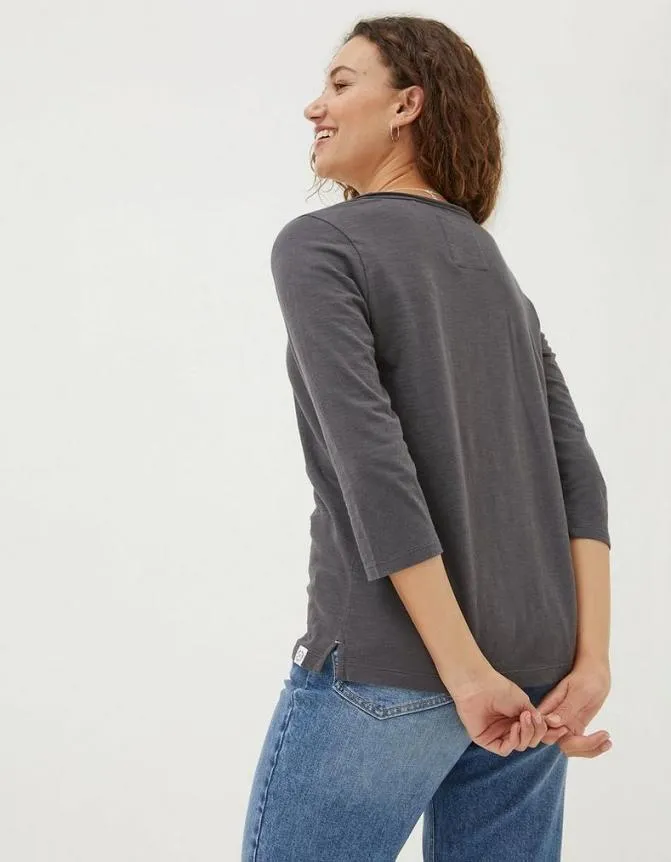 Fatface Tops and TShirts Porter Organic Cotton T Shirt Charcoal 8211 Women