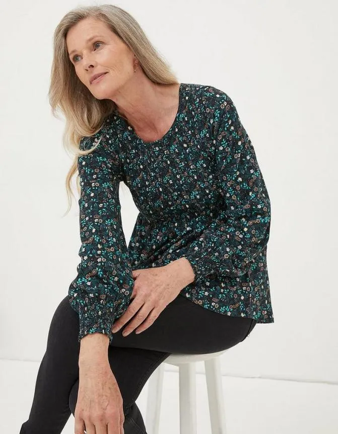 Fatface Tops and TShirts Sara Evergreen Top Black 8211 Women