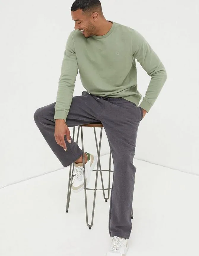 Fatface Trousers and Chinos Brooke Relaxed Joggers Charcoal Marl 8211 Men