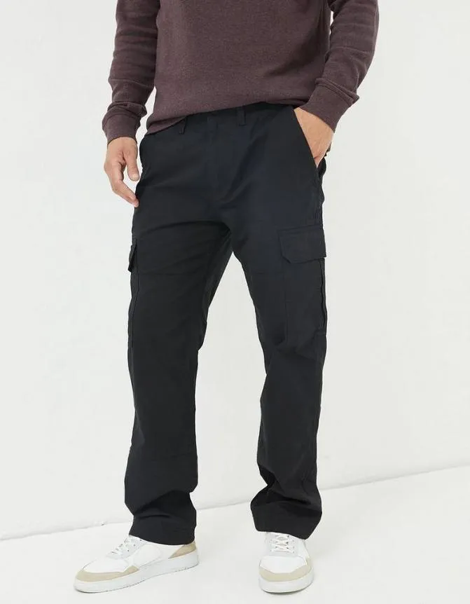 Fatface Trousers and Chinos Corby Ripstop Cargo Trousers Washed Black 8211 Men