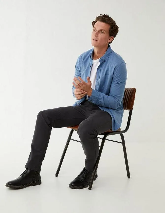 Fatface Trousers and Chinos Modern Coastal Chino Dark Grey 8211 Men