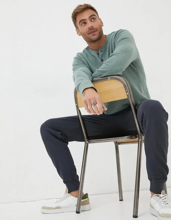 Fatface Trousers and Chinos Pique Jogger Washed Black 8211 Men