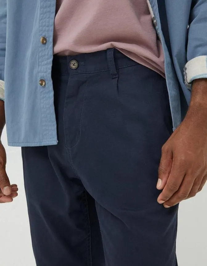 Fatface Trousers and Chinos Pleated Chino Trousers Navy 8211 Men