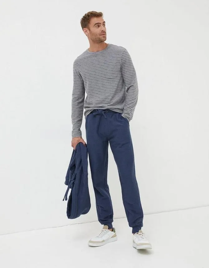 Fatface Trousers and Chinos Twill Textured Joggers Navy 8211 Men