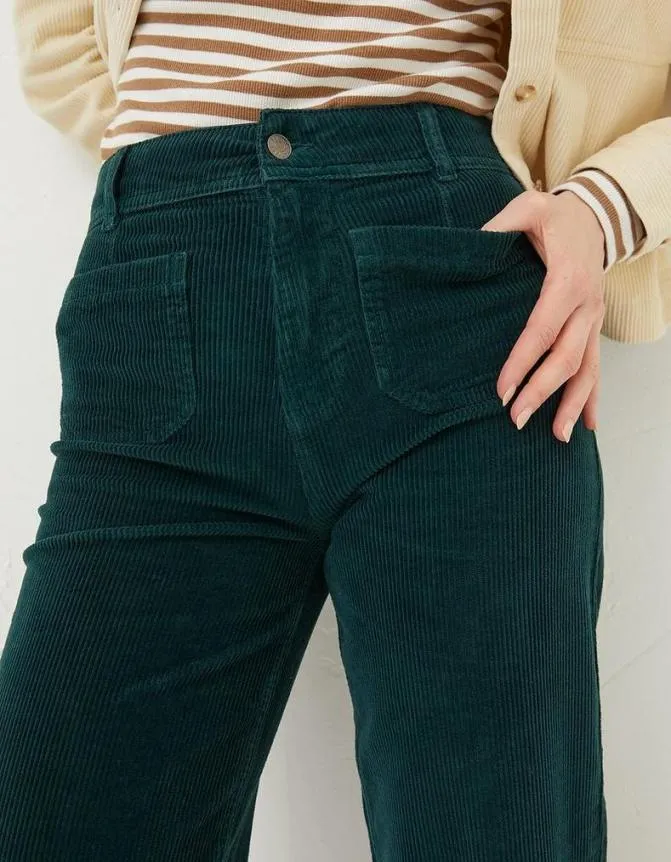 Fatface Trousers and Leggings Keswick Cord Trouser Dark Teal 8211 Women