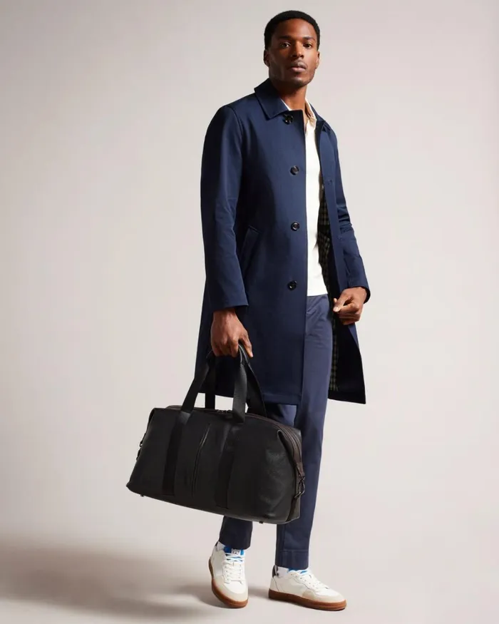 Faux Leather Holdall Black Men Ted Baker Duffel Bags