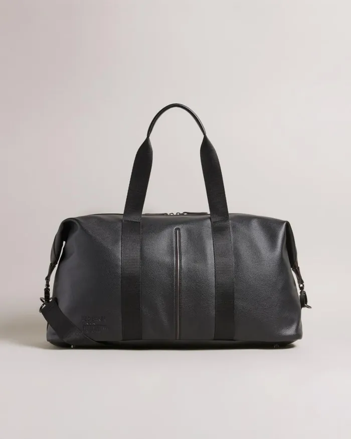 Faux Leather Holdall Black Men Ted Baker Duffel Bags