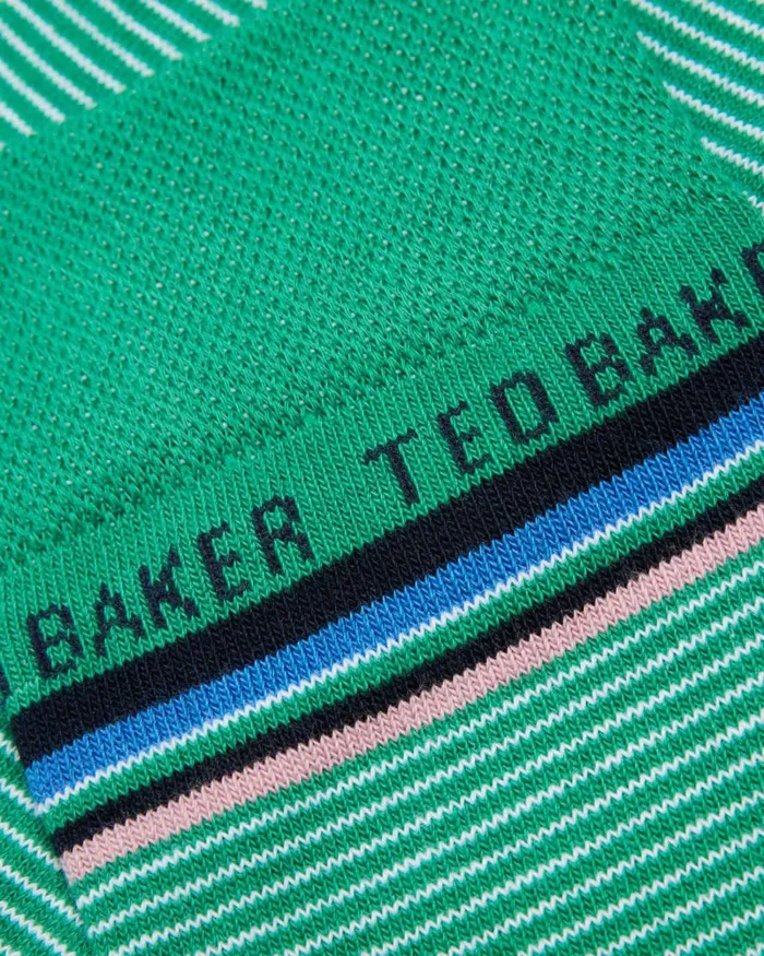 Fine Striped Socks Green Men Ted Baker Socks