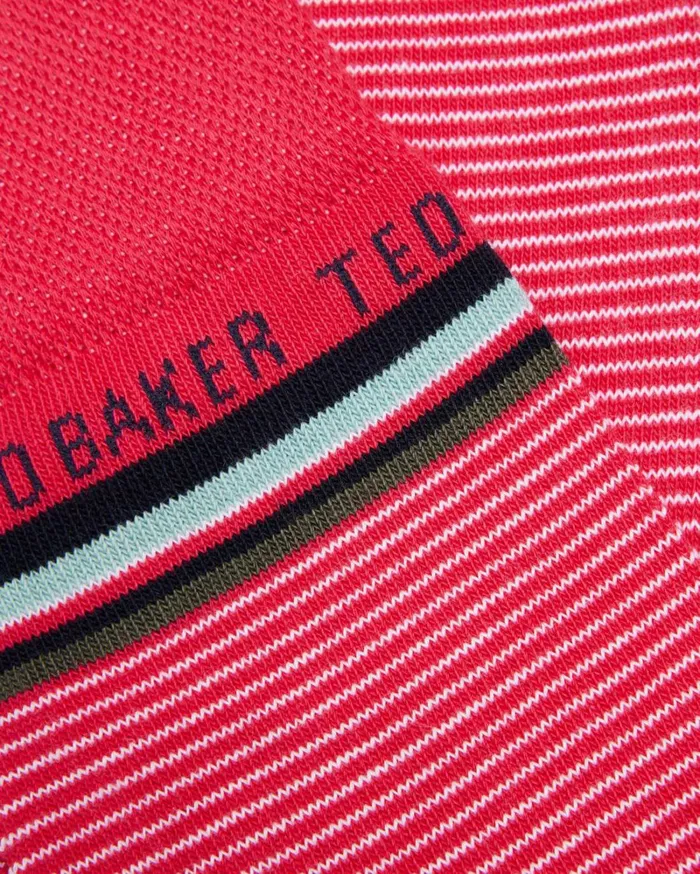 Fine Striped Socks Pink Men Ted Baker Socks