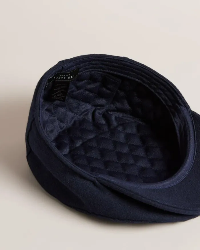Flat Cap Dark Blue Men Ted Baker Hats and Caps