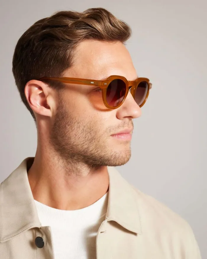 Flat Top Round Sunglasses Honey Men Ted Baker Sunglasses Flat Top Round Sunglasses Honey Men Ted Baker Sunglasses