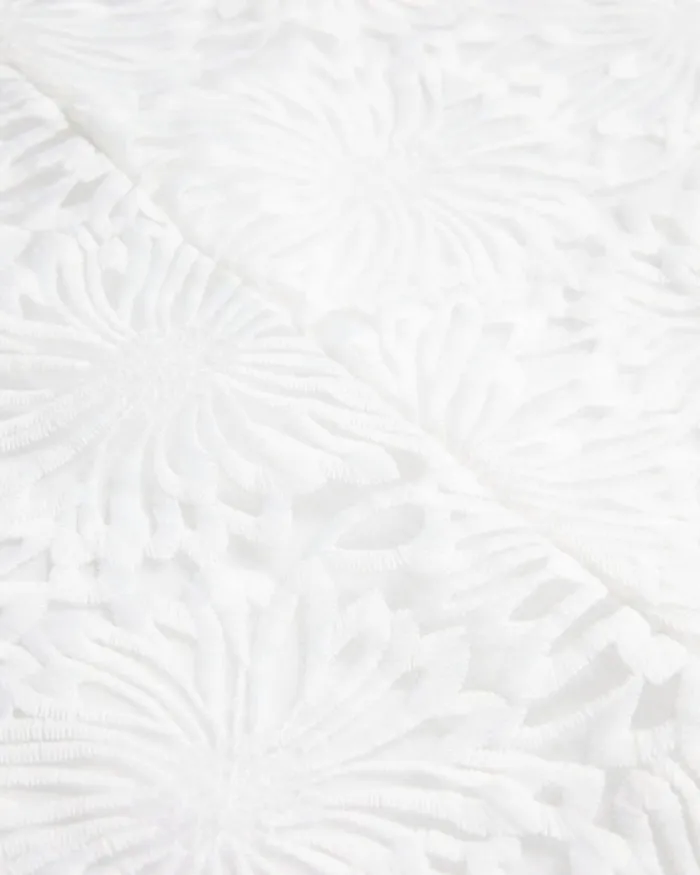 Floral Knit Bodice Midi Dress White Women Ted Baker Clothing