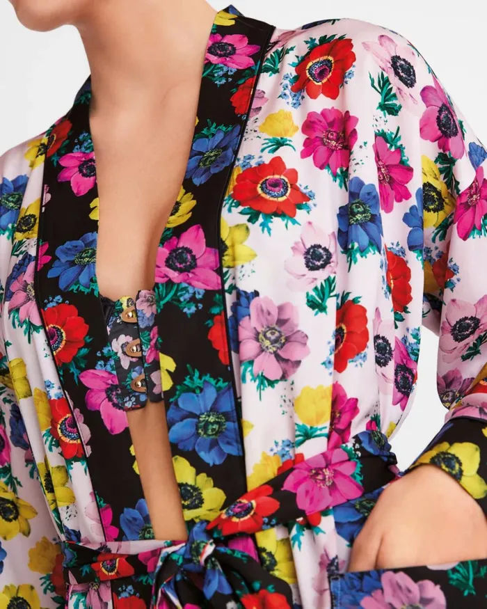 Floral Printed Robe Multicolor Women Ted Baker Sleepwear Floral Printed Robe Multicolor Women Ted Baker Sleepwear