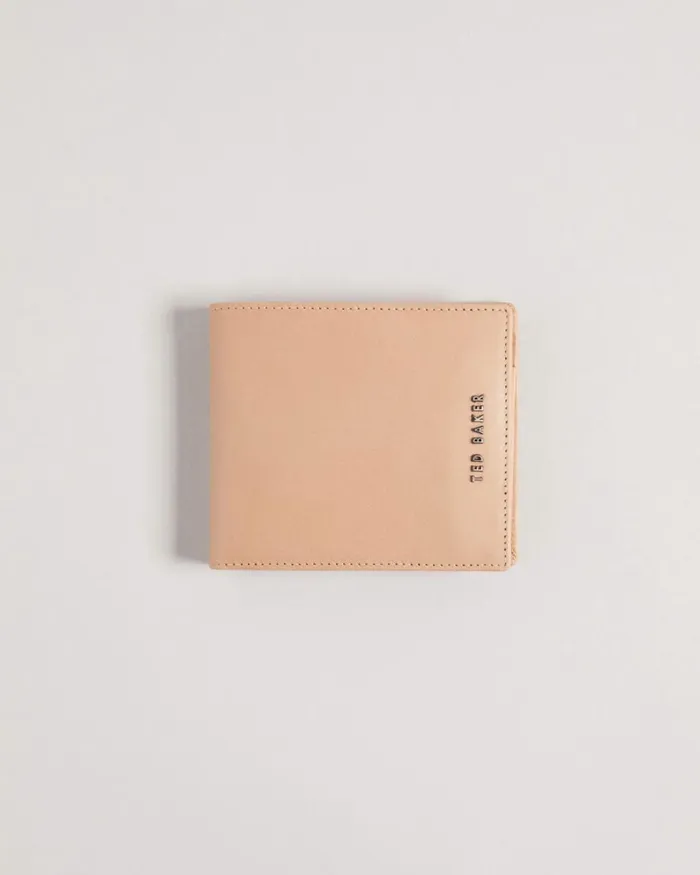 Folded Leather Wallet Natural Men Ted Baker Wallets and Card Holders