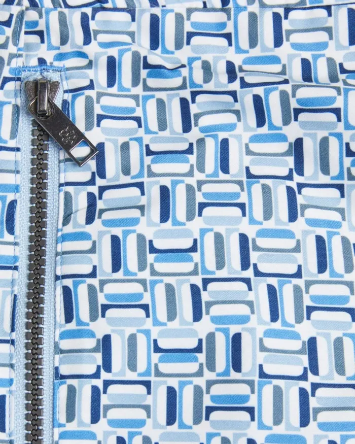 Geometric Swim Shorts Blue Men Ted Baker Clothing