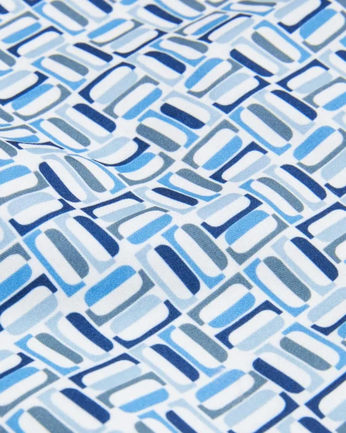 Geometric Swim Shorts Blue Men Ted Baker Clothing