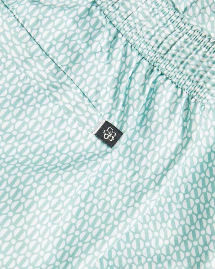 Geometric Swim Shorts Mint Men Ted Baker Clothing
