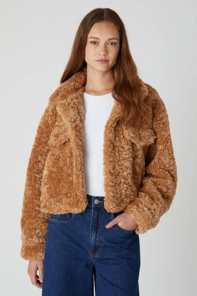 Gingerbread Latte Jacket Women Blank NYC Jackets
