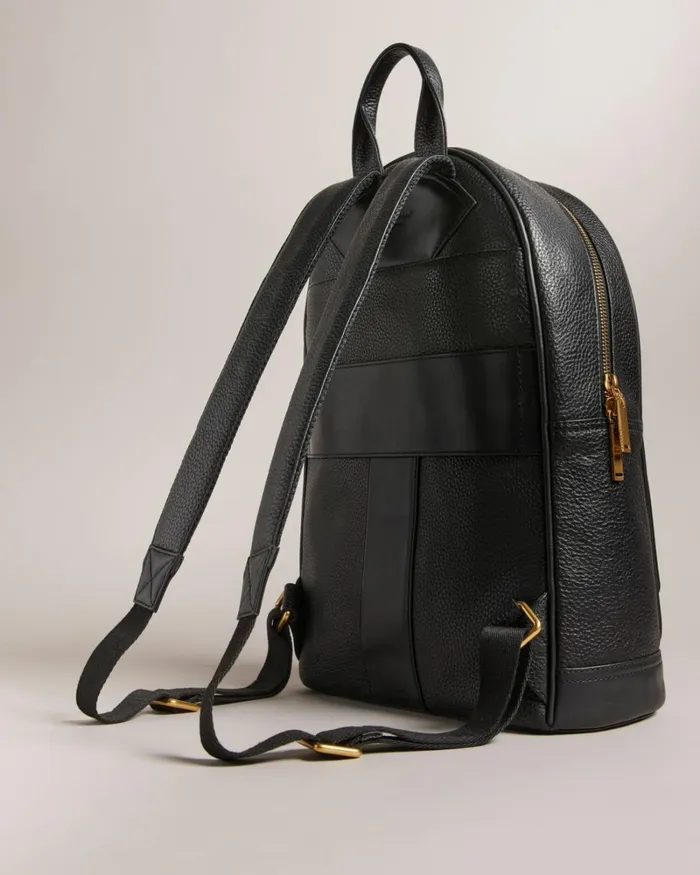 Glossy Leather Backpack Black Women Ted Baker Bags