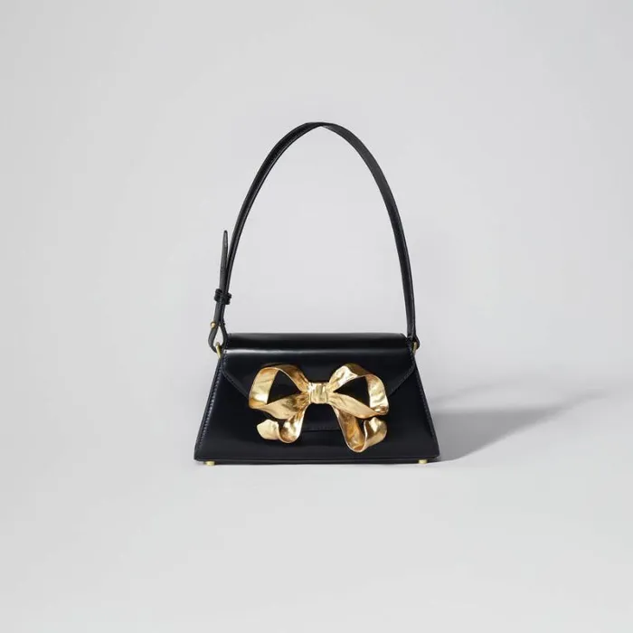 Handbags Woman SelfPortrait Black Bow Mini Shoulder Bag