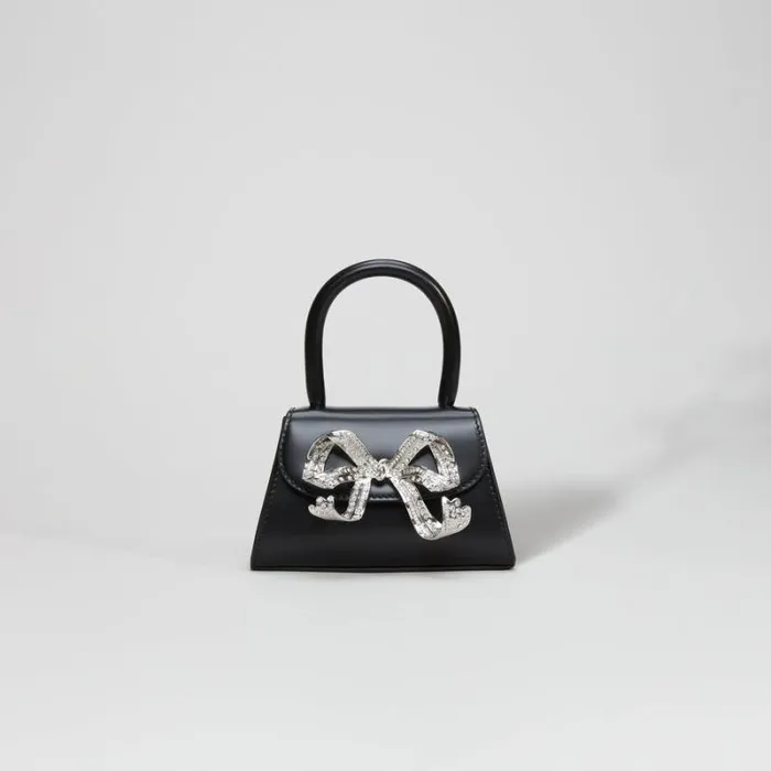 Handbags Woman SelfPortrait Black Bow Mini Shoulder Bag Handbags Woman SelfPortrait Black Bow Mini Shoulder Bag
