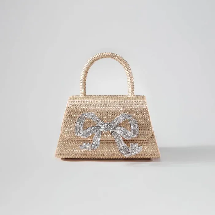 Handbags Woman SelfPortrait Black Rhinestone Bow Mini Shoulder Bag Handbags Woman SelfPortrait Black Rhinestone Bow Mini Shoulder Bag