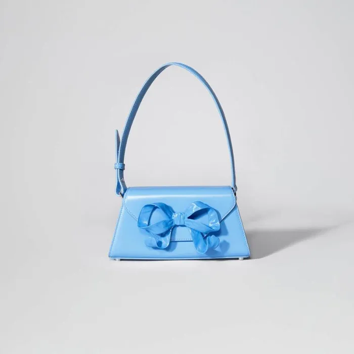 Handbags Woman SelfPortrait Blue Bow Mini Shoulder Bag