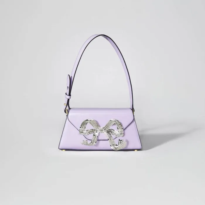 Handbags Woman SelfPortrait Blue Bow Mini Shoulder Bag Handbags Woman SelfPortrait Blue Bow Mini Shoulder Bag