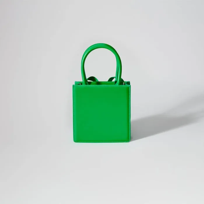 Handbags Woman SelfPortrait Green Bow Mini Tote Bag Handbags Woman SelfPortrait Green Bow Mini Tote Bag