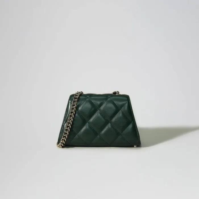 Handbags Woman SelfPortrait Green Quilted Shoulder Mini Bow Bag Handbags Woman SelfPortrait Green Quilted Shoulder Mini Bow Bag