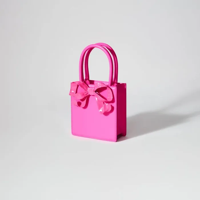 Handbags Woman SelfPortrait Pink Bow Mini Tote Bag Handbags Woman SelfPortrait Pink Bow Mini Tote Bag