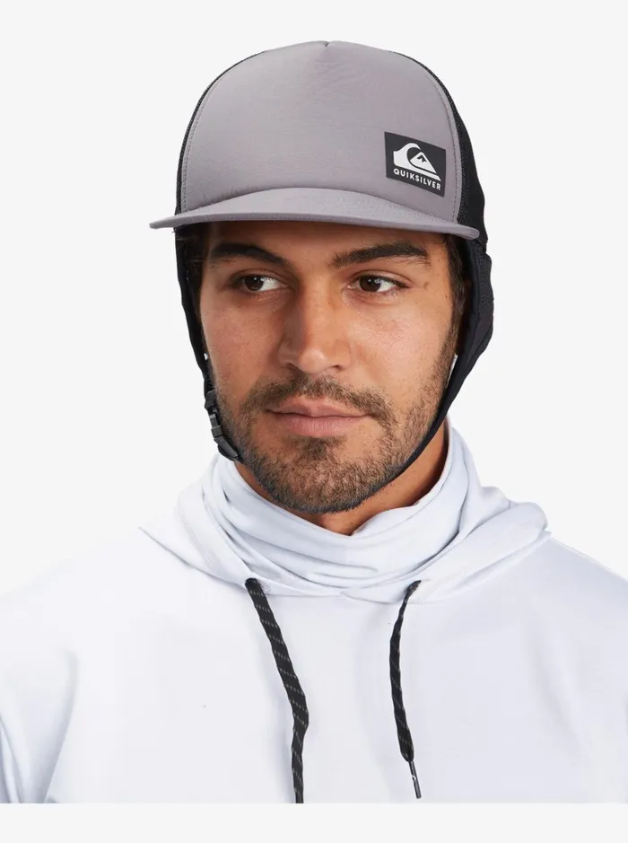 Hats Men Quiksilver Boardmaster Surf Trucker Hat Sleet Hats Men Quiksilver Boardmaster Surf Trucker Hat Sleet