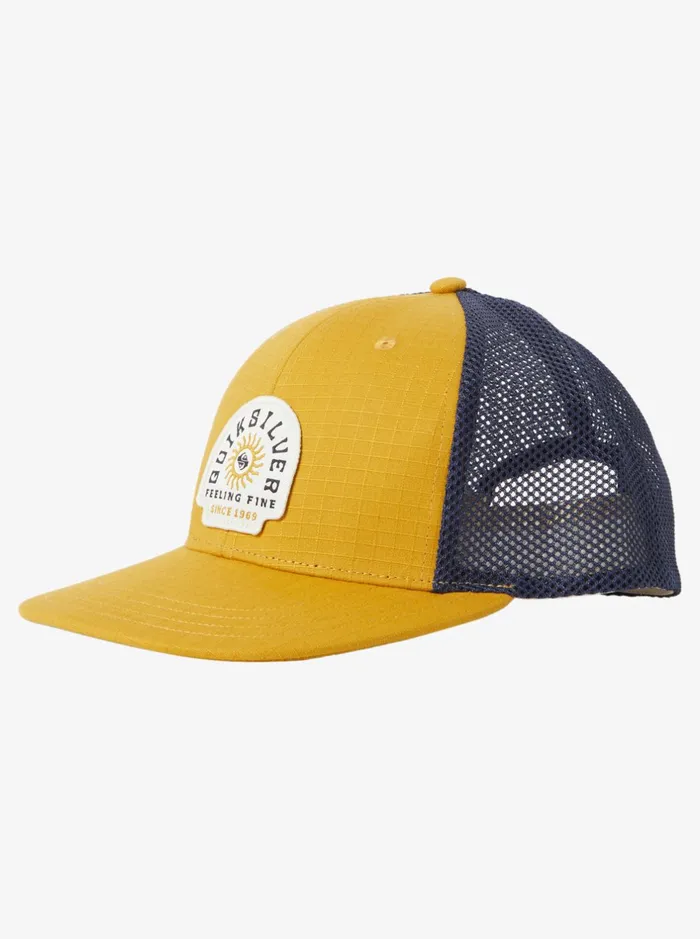 Hats Men Quiksilver Dawner Trucker Hat Mustard
