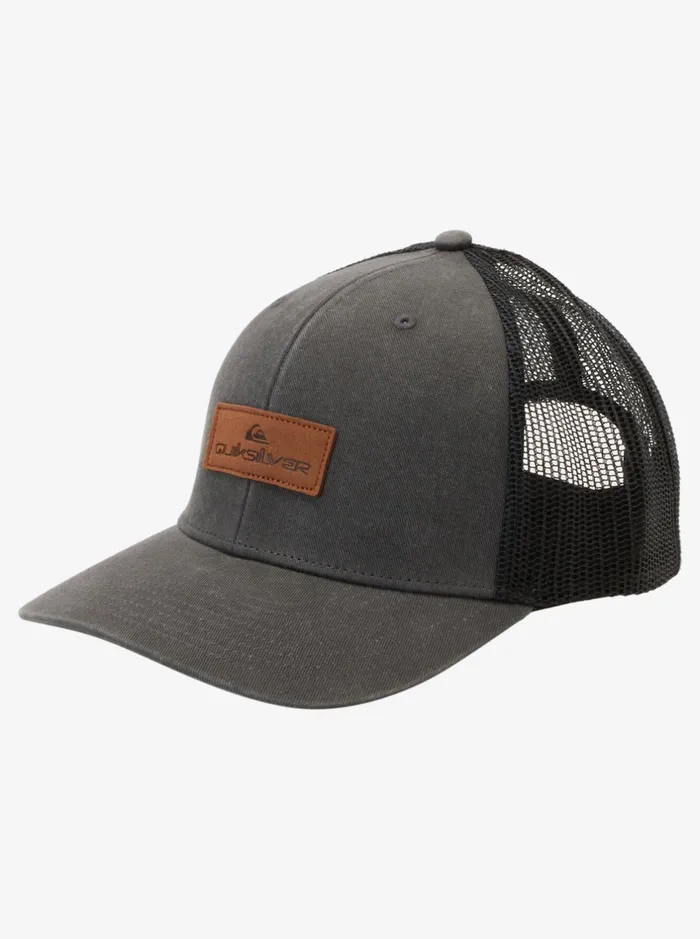 Hats Men Quiksilver Down The Hatch Trucker Hat Tarmac