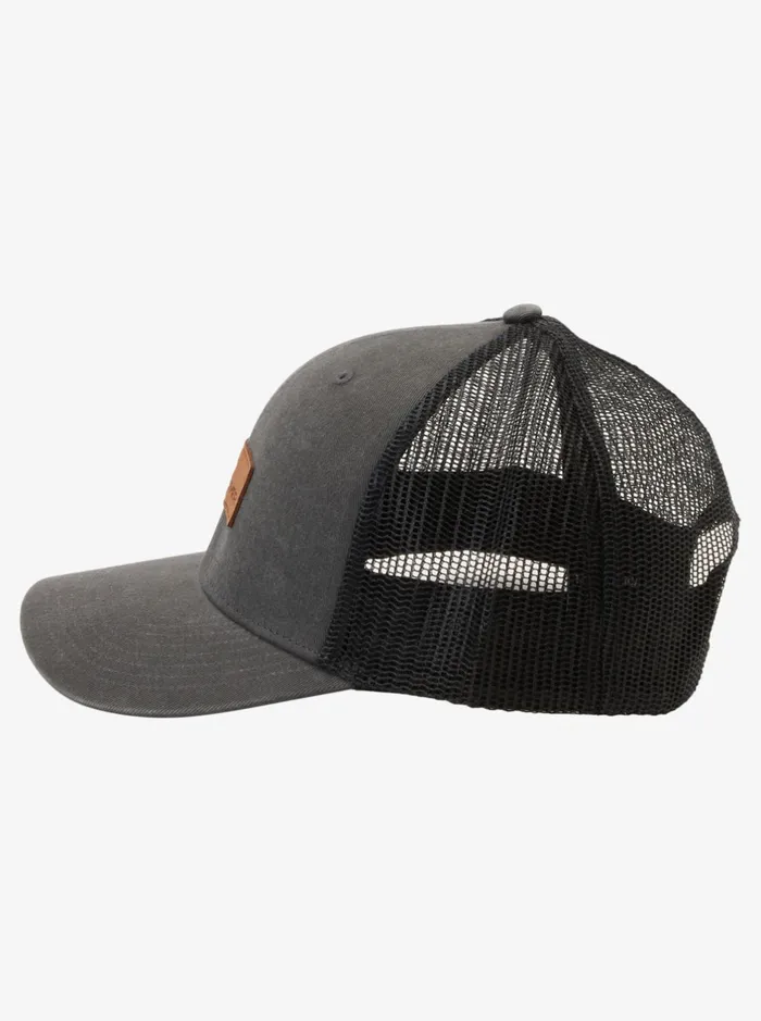 Hats Men Quiksilver Down The Hatch Trucker Hat Tarmac Hats Men Quiksilver Down The Hatch Trucker Hat Tarmac